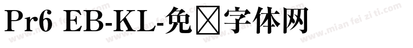 Pr6 EB-KL字体转换